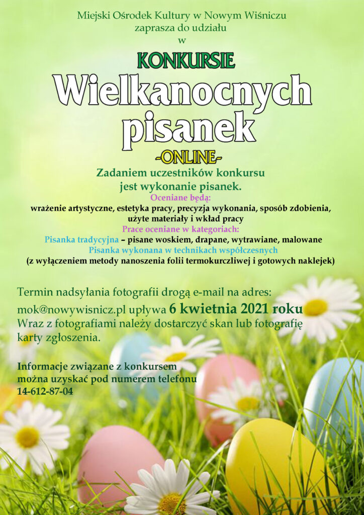 plakat konkurs wielkanocny